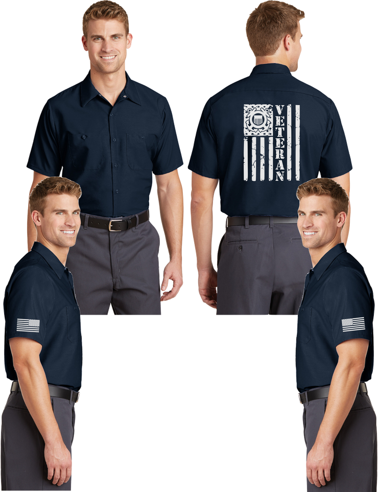 Coast Guard Veteran Reflective Mechanic Shirt