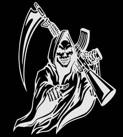 Grim Reaper Reflective Mechanic Shirt