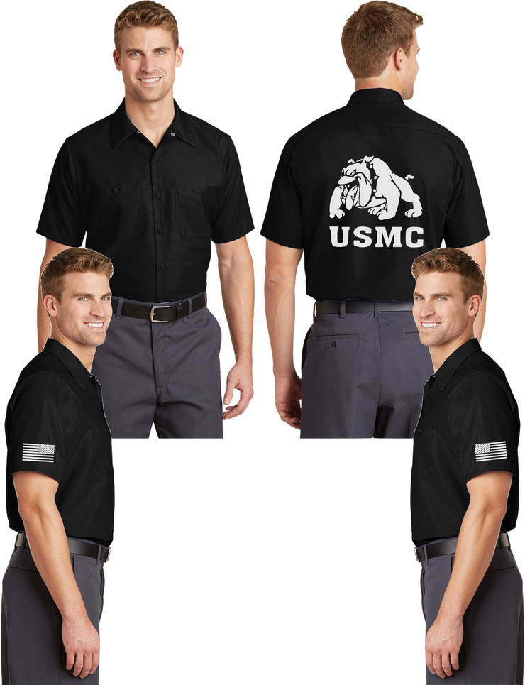 USMC Devil Dog Reflective Mechanic Shirt