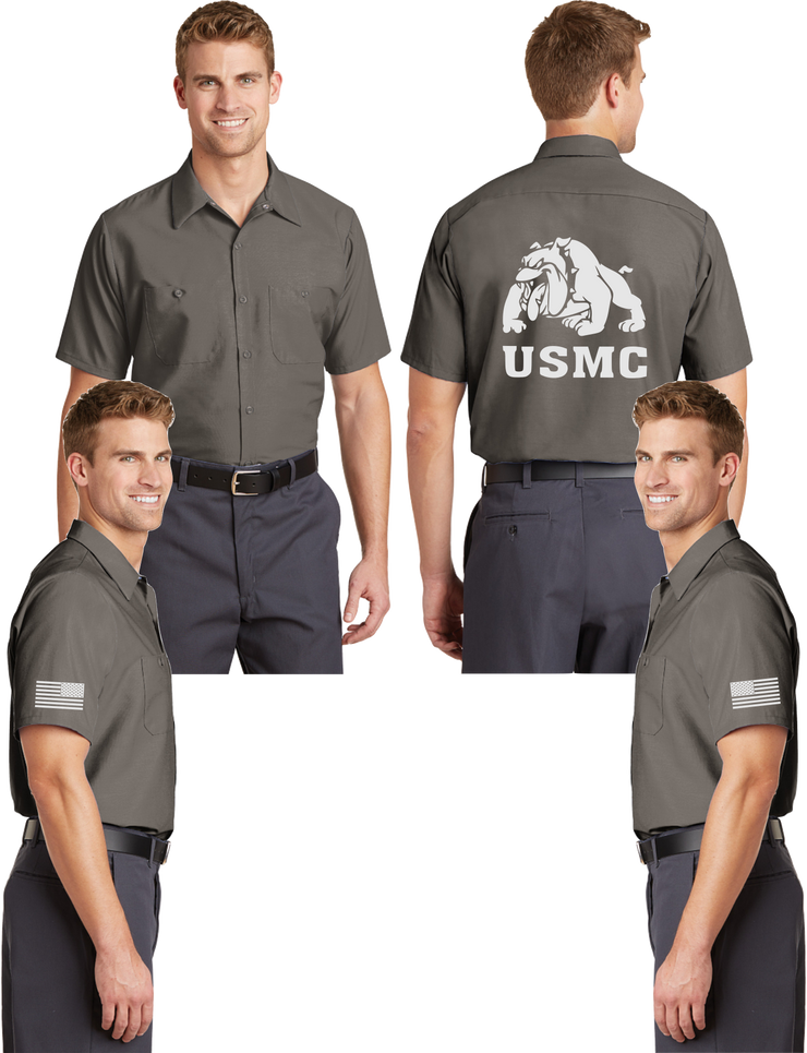 USMC Devil Dog Reflective Mechanic Shirt