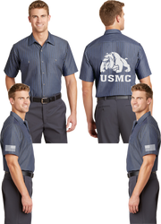 USMC Devil Dog Reflective Mechanic Shirt