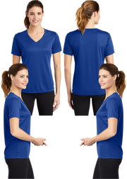 LST_340 Women's Mesh Dry Fit V-neck Tee