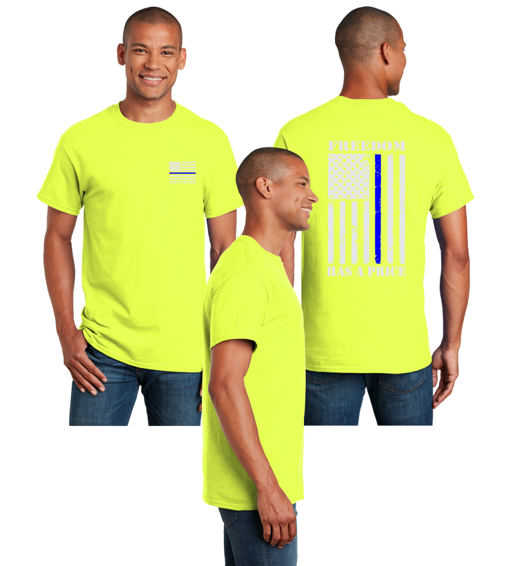 Thin Blue Line Reflective Tee - Dry Blend