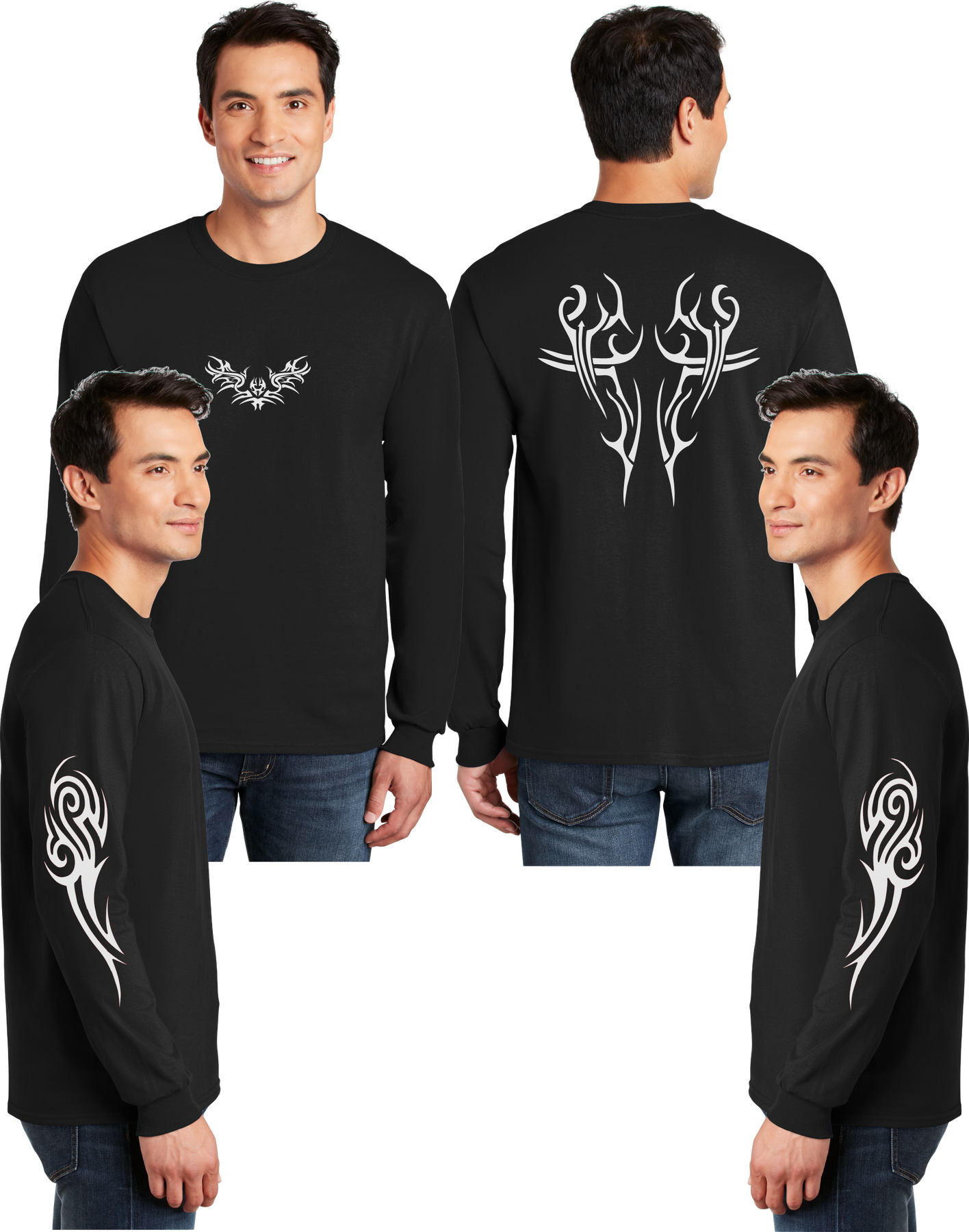 Tribe Unisex Long Sleeve Hoodie TRANSPARENCY TRIBE